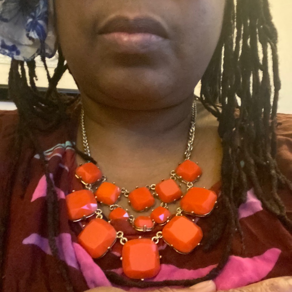 Pumpkin Orange Fashion Bead Necklace